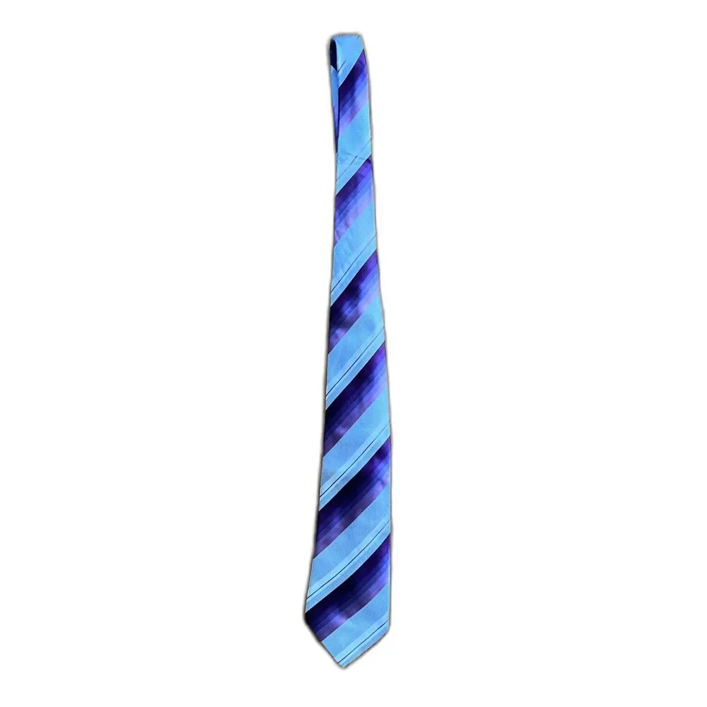 Paul Smith London Purple 100% Silk Stripe Neck Tie  Mens One Size